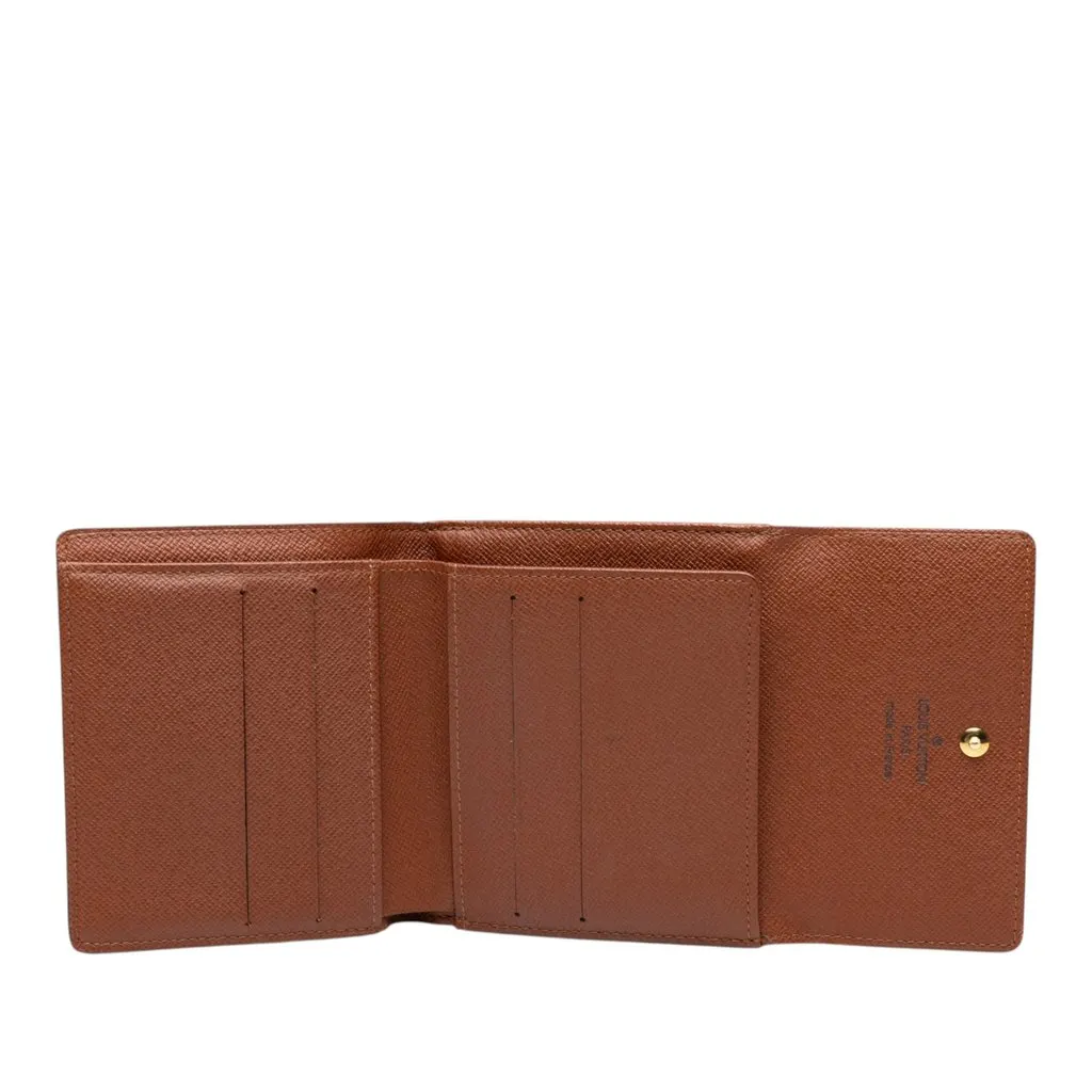 Louis Vuitton Monogram Portefeuille Elise Wallet Brown Canvas Very good - Model View