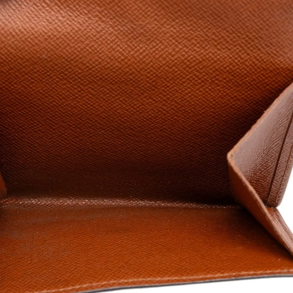 Louis Vuitton Monogram Portefeuille Elise Wallet Brown Canvas Very good - Box View