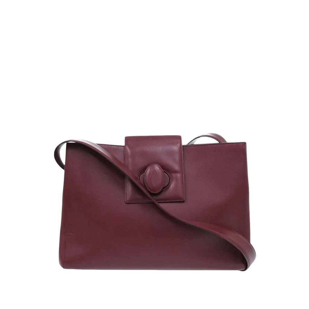 Cartier Leather Must de Cartier Crossbody Red Leather Very good - Front View
