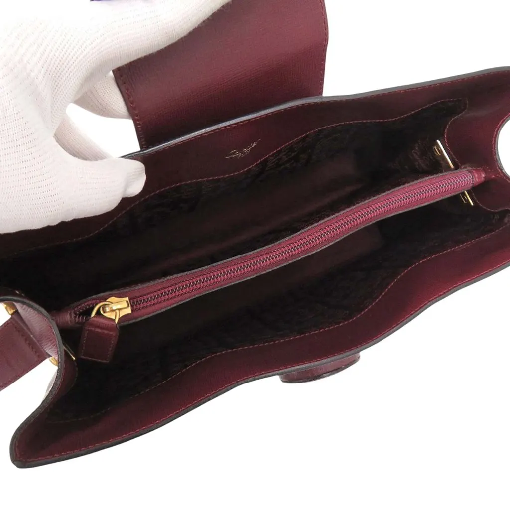 Cartier Leather Must de Cartier Crossbody Red Leather Very good - Model View