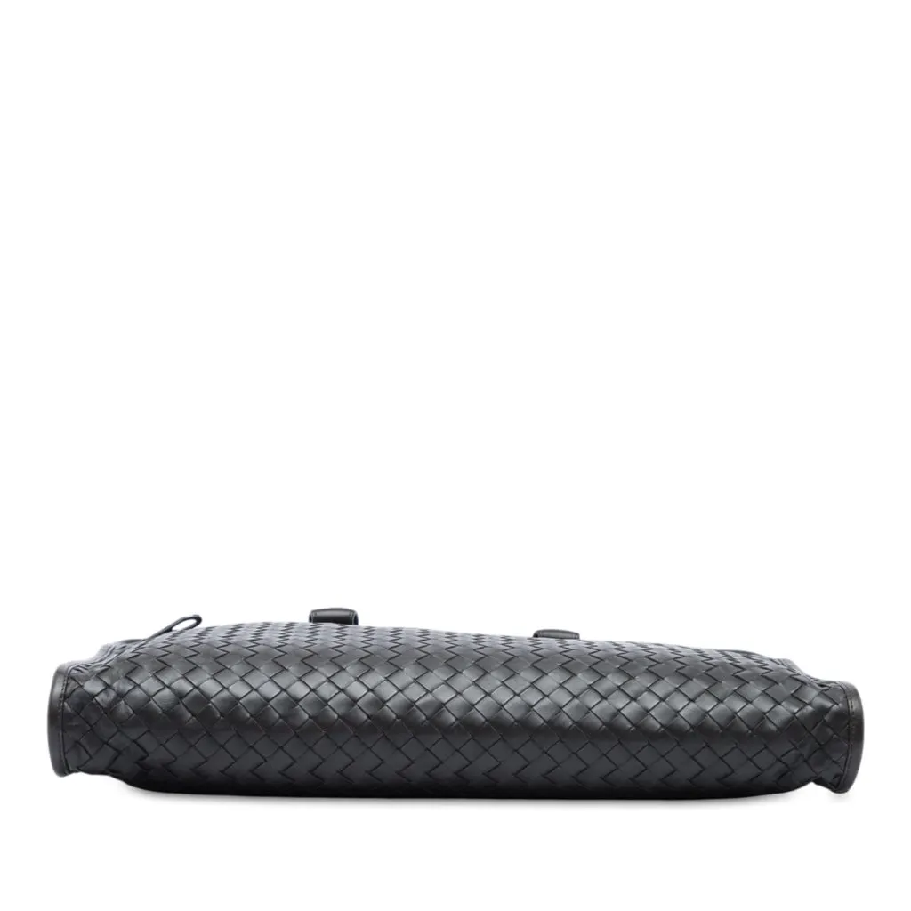 Bottega Veneta Nappa Intrecciato Business Bag Black Leather Very good - Inside View