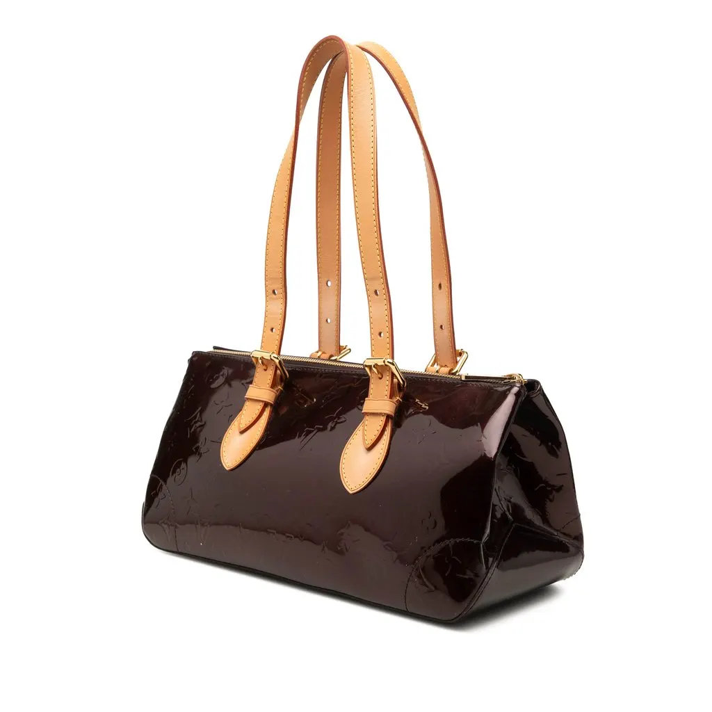 Louis Vuitton Monogram Vernis Rosewood Avenue Red Leather Very good - Back View