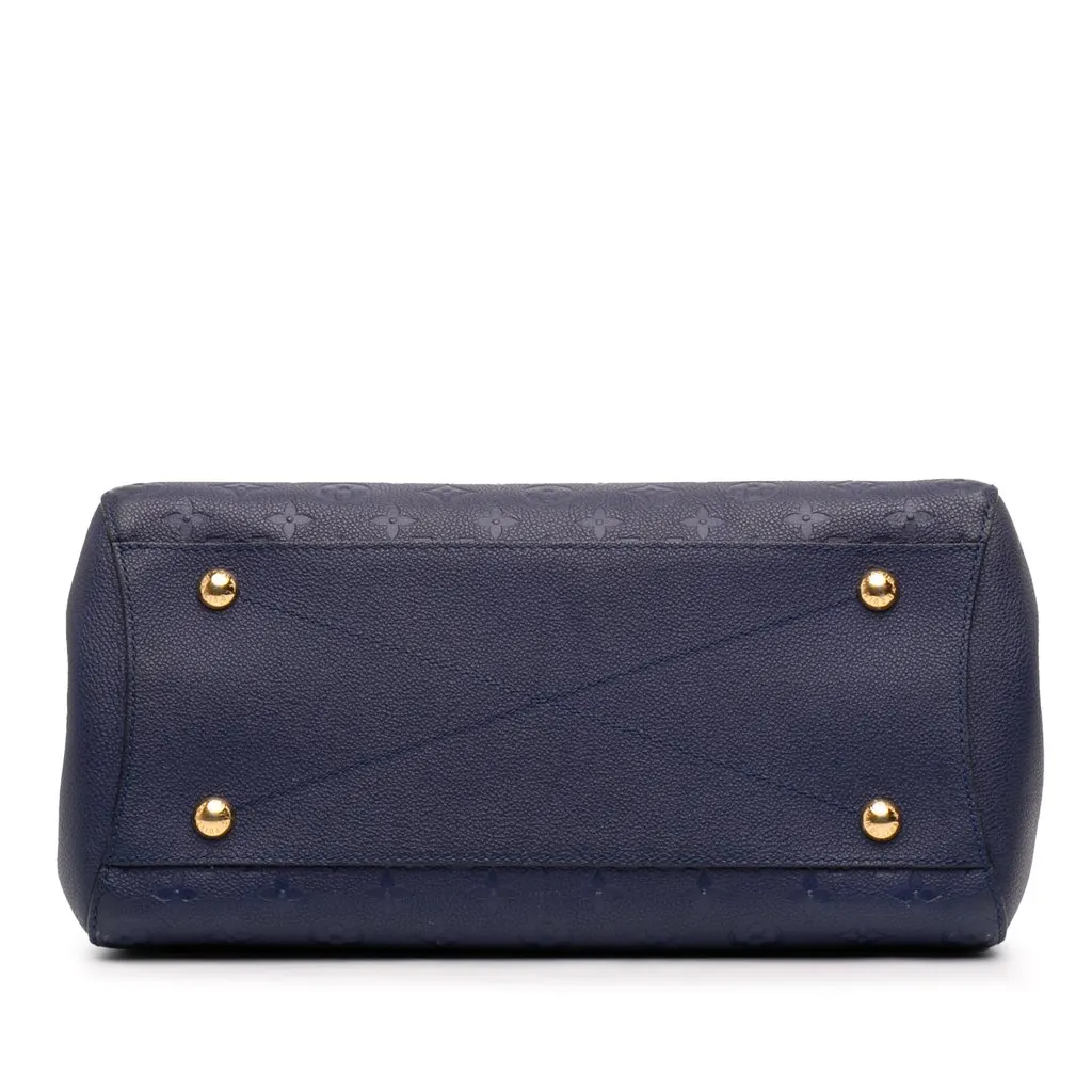 Louis Vuitton Monogram Empreinte Montaigne GM Blue Leather Very good - Inside View