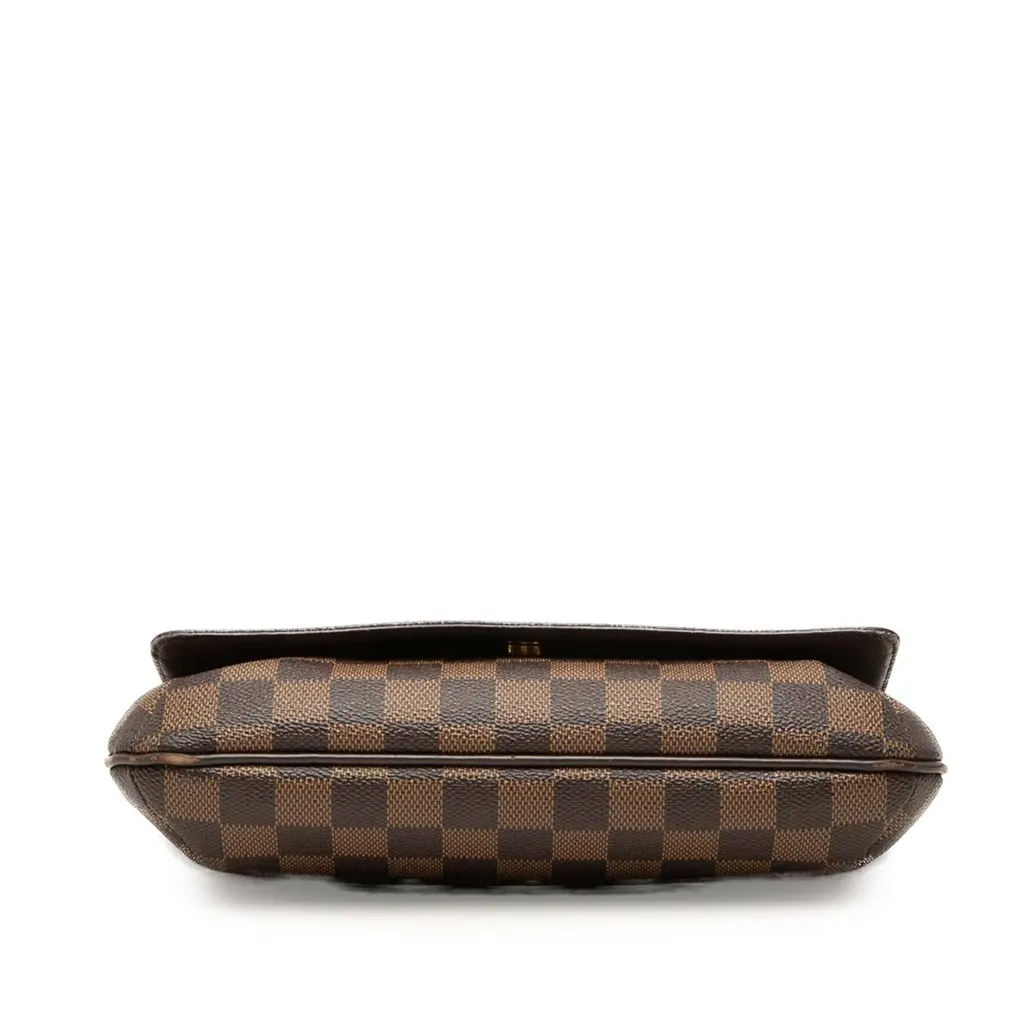 Louis Vuitton Damier Ebene Musette Tango Short Strap Brown Good - Inside View