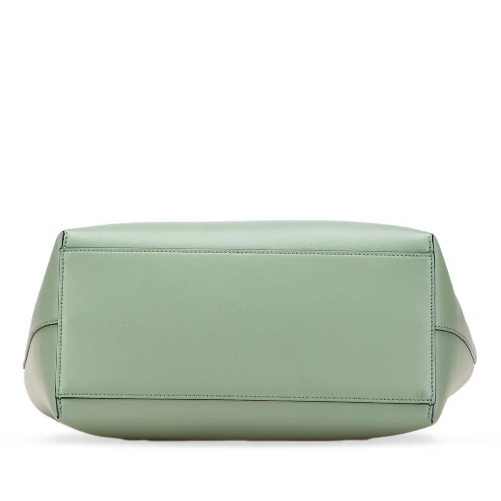 Loewe Small Smooth Calfskin Anagram Tote Green Leather Very good - Inside View