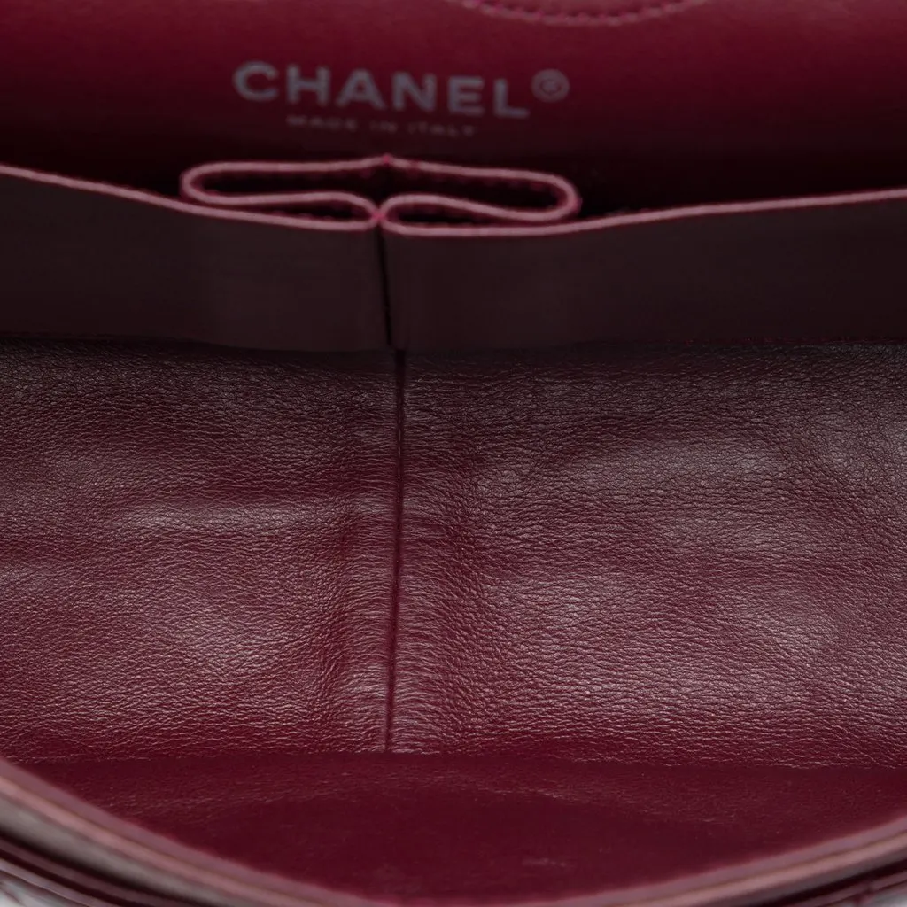 Chanel Quilted Patent Reissue 2.55 Double Flap 226 Red Leather Very good - Model View