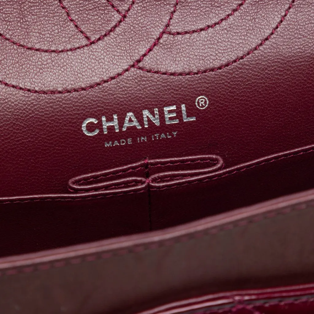 Chanel Quilted Patent Reissue 2.55 Double Flap 226 Red Leather Very good - Box View