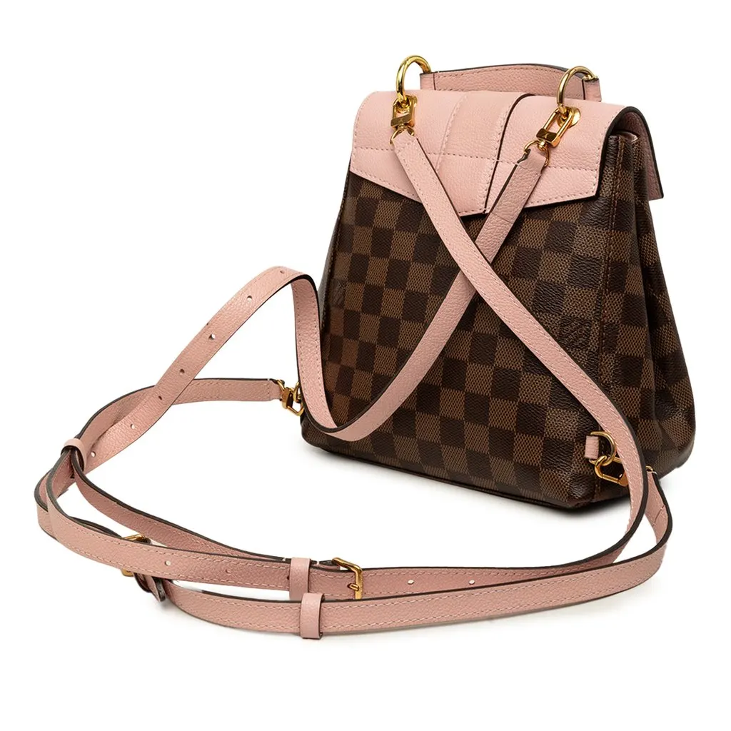 Louis Vuitton Damier Ebene Clapton Brown Canvas Good - Back View
