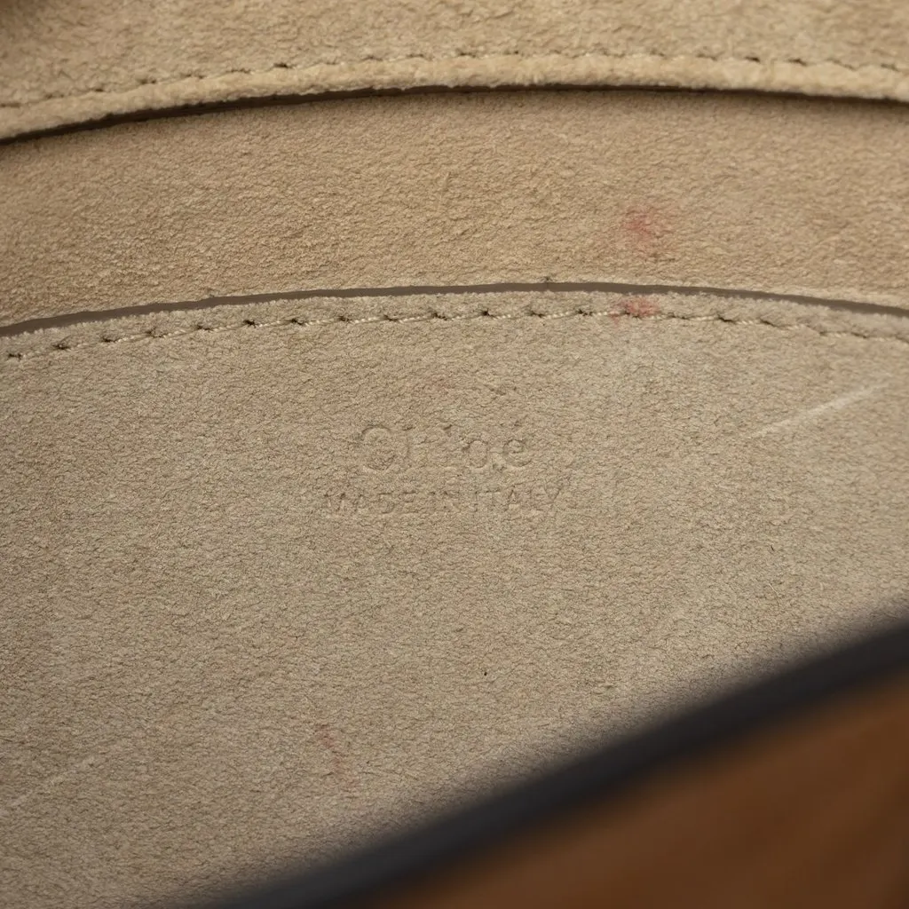Chloé Small Calfskin and Suede Pixie Satchel Brown Leather Very good - Box View