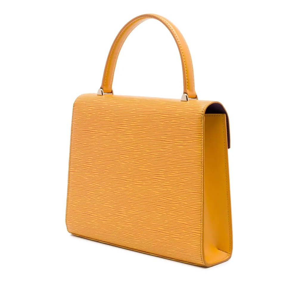 Louis Vuitton Epi Malesherbes Yellow Leather Good - Back View