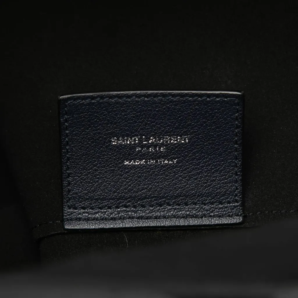Saint Laurent Smooth Calfskin Bold Shopping Tote Black Leather Very good - Box View