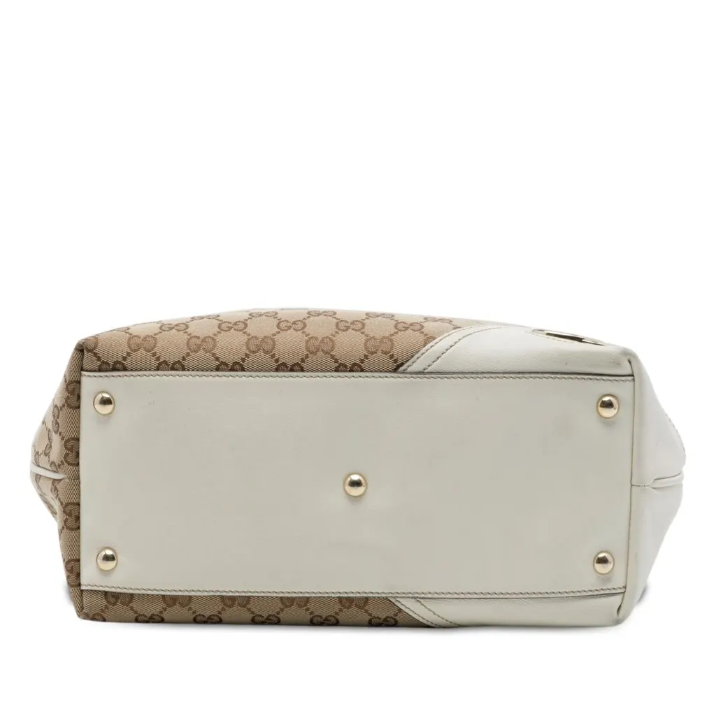 Gucci GG Canvas New Britt Tote Beige Canvas Very good - Inside View