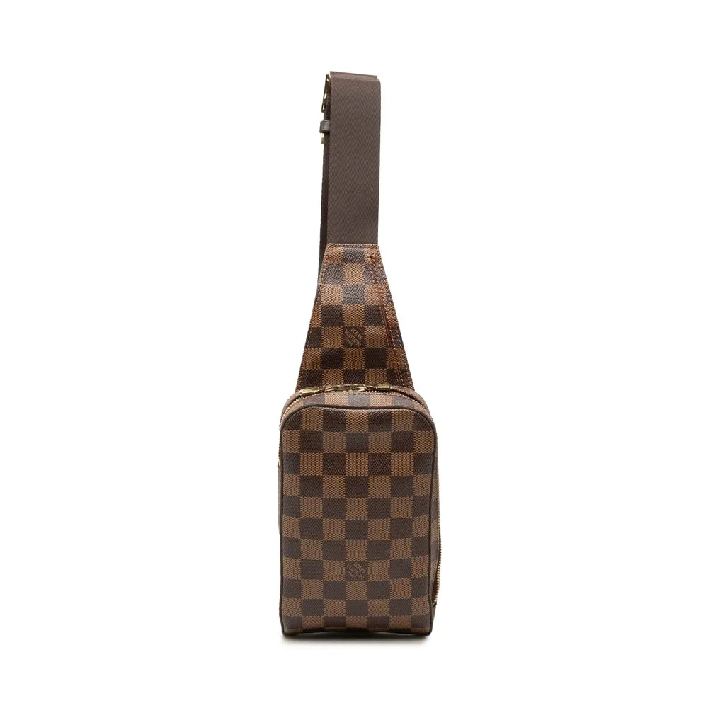 Louis Vuitton Damier Ebene Geronimos Brown Canvas Good - Front View
