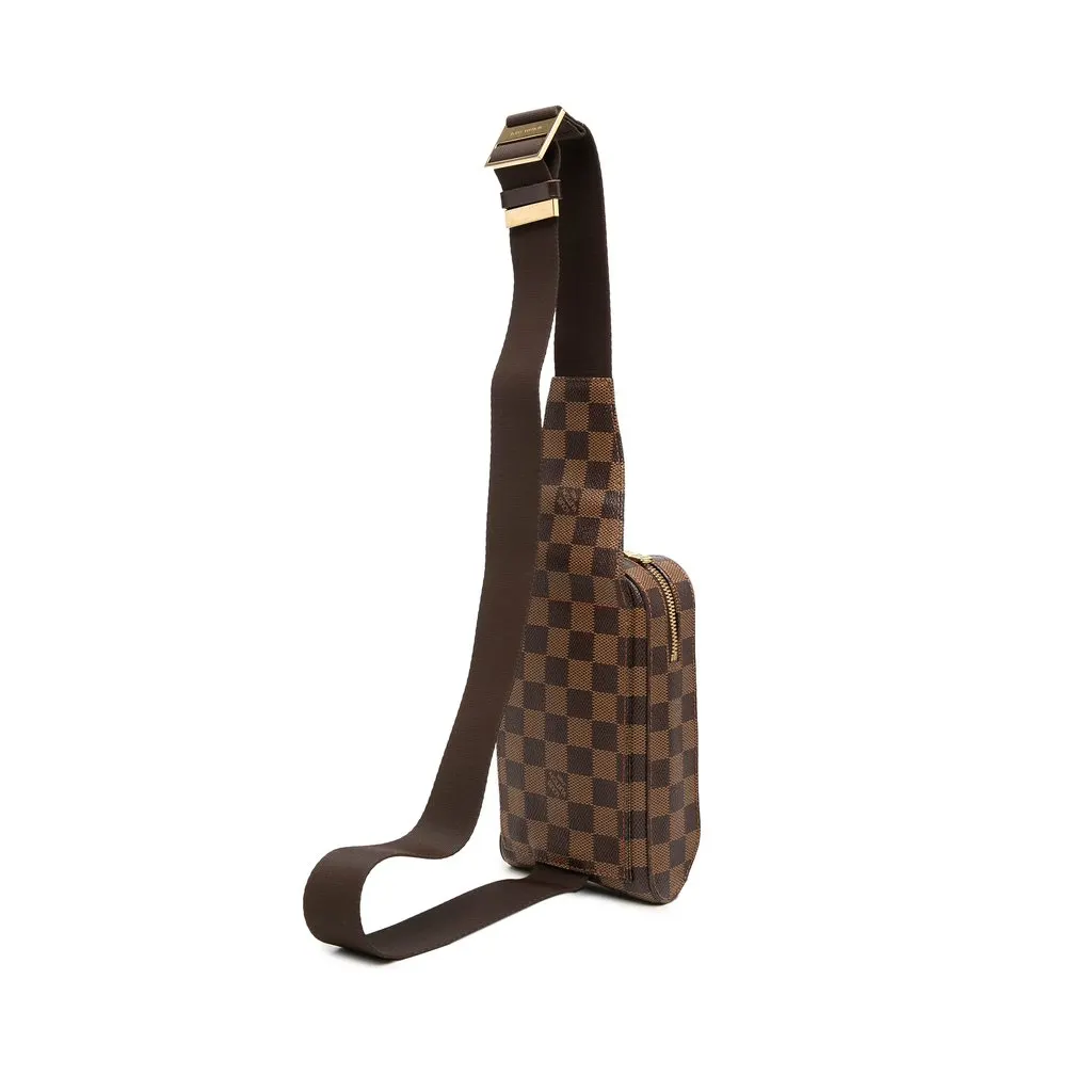 Louis Vuitton Damier Ebene Geronimos Brown Canvas Good - Back View