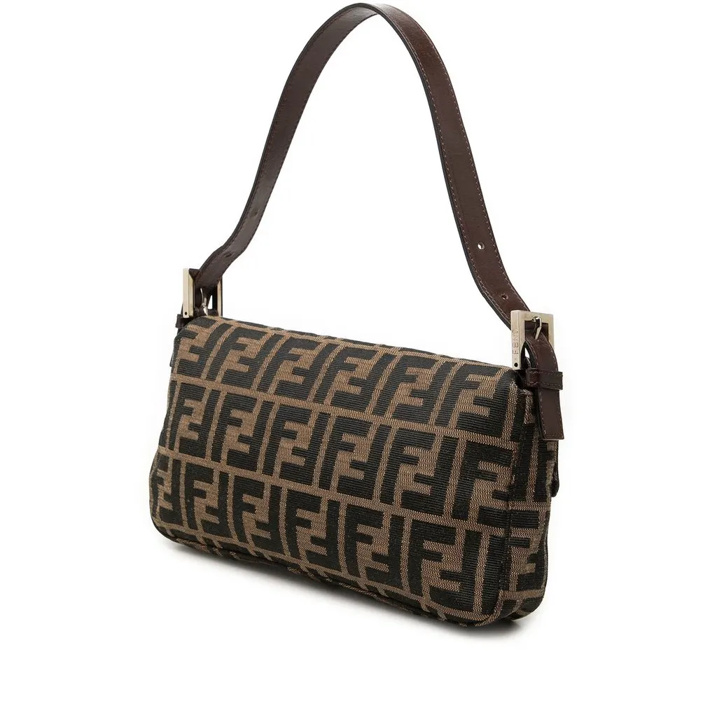 Fendi Zucca Canvas Baguette Brown Canvas Very good - Back View