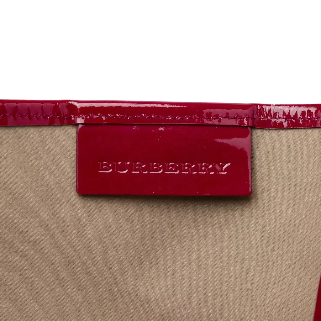 Burberry Supernova Check Coated Canvas Tote Beige Canvas Good - Box View