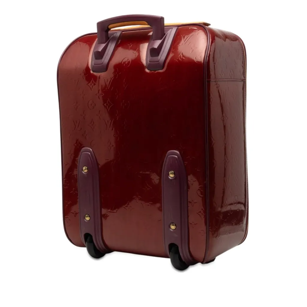 Louis Vuitton Monogram Vernis Pegase 45 Red Leather Very good - Back View