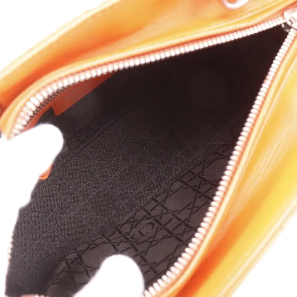 Dior Medium Lambskin Cannage Lady Dior Orange Leather Very good - Model View