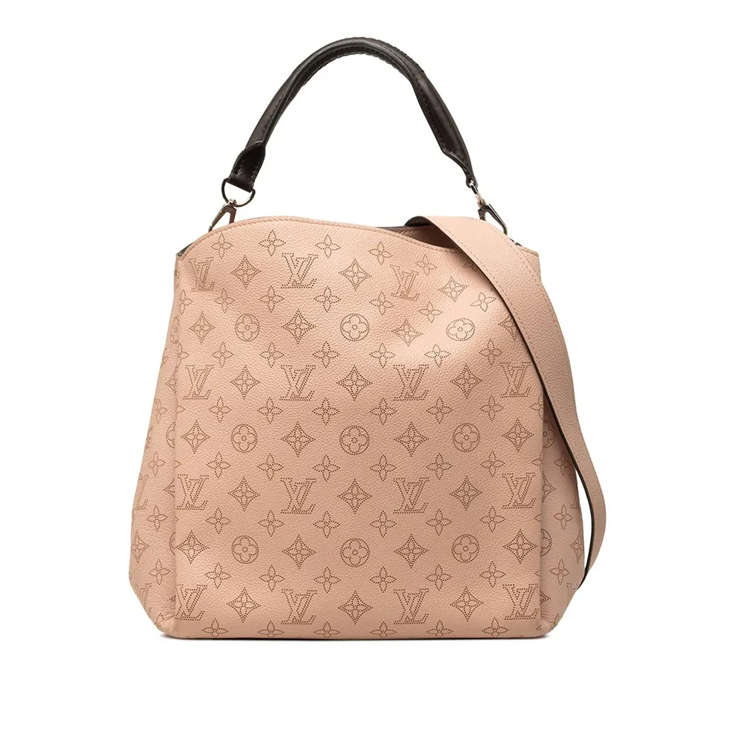 Louis Vuitton Monogram Mahina Babylone PM Pink Leather Very good - Front View