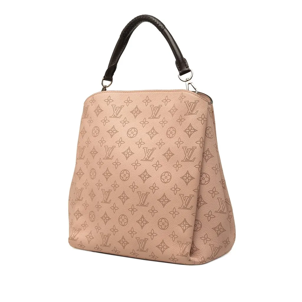 Louis Vuitton Monogram Mahina Babylone PM Pink Leather Very good - Back View