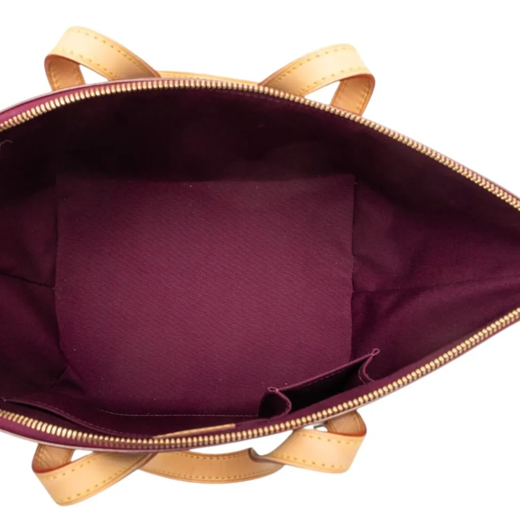 Louis Vuitton Monogram Vernis Bellevue PM Purple Leather Good - Model View