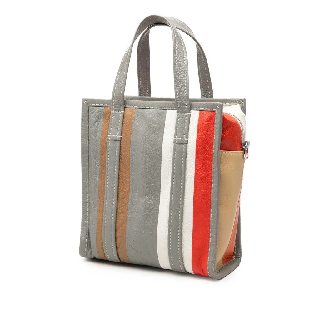 Balenciaga Lambskin Bazar Shopper Satchel XS MultiColor Leather Very good - Back View