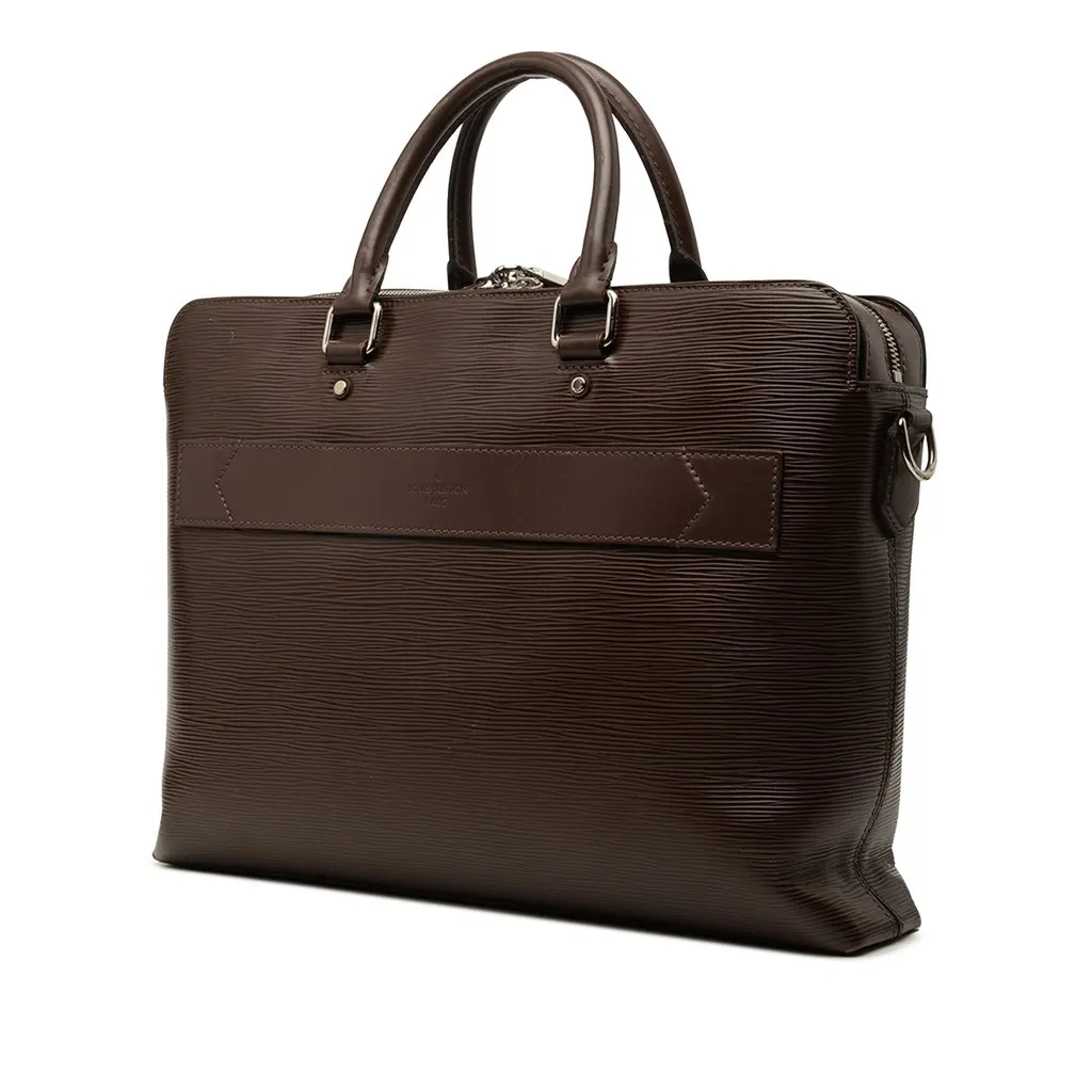 Louis Vuitton Epi Brooks Brown Leather Very good - Back View