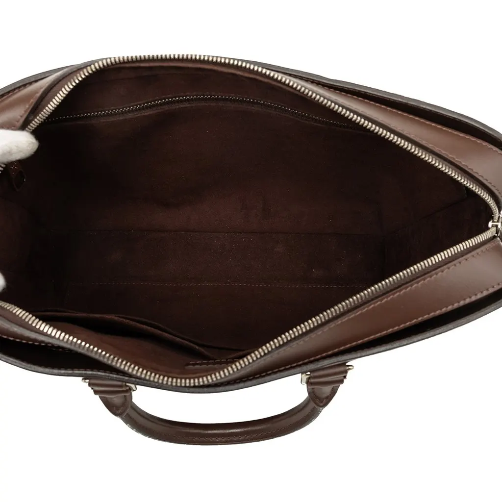 Louis Vuitton Epi Brooks Brown Leather Very good - Model View