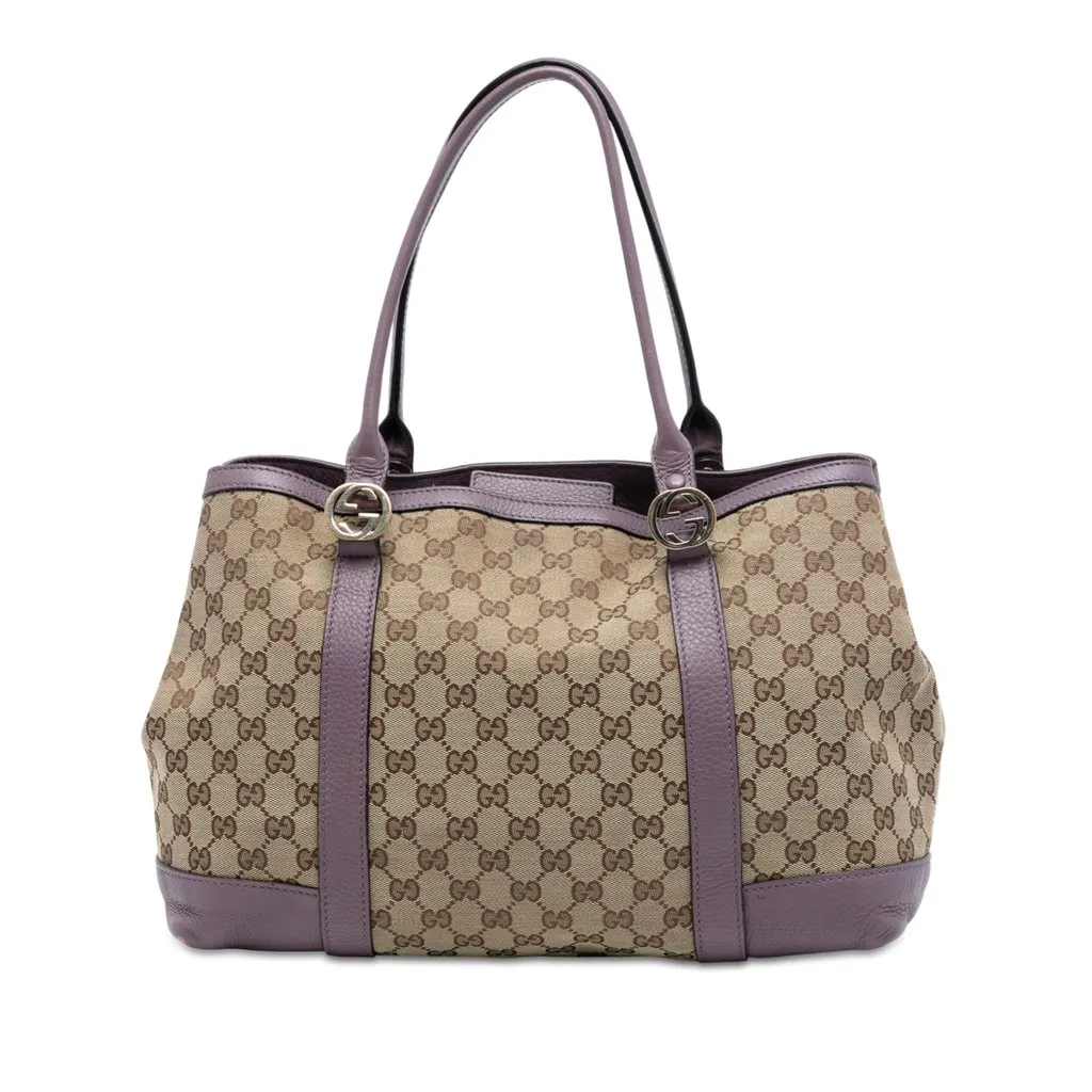 Gucci GG Canvas Miss GG Tote Beige Very good - Front View