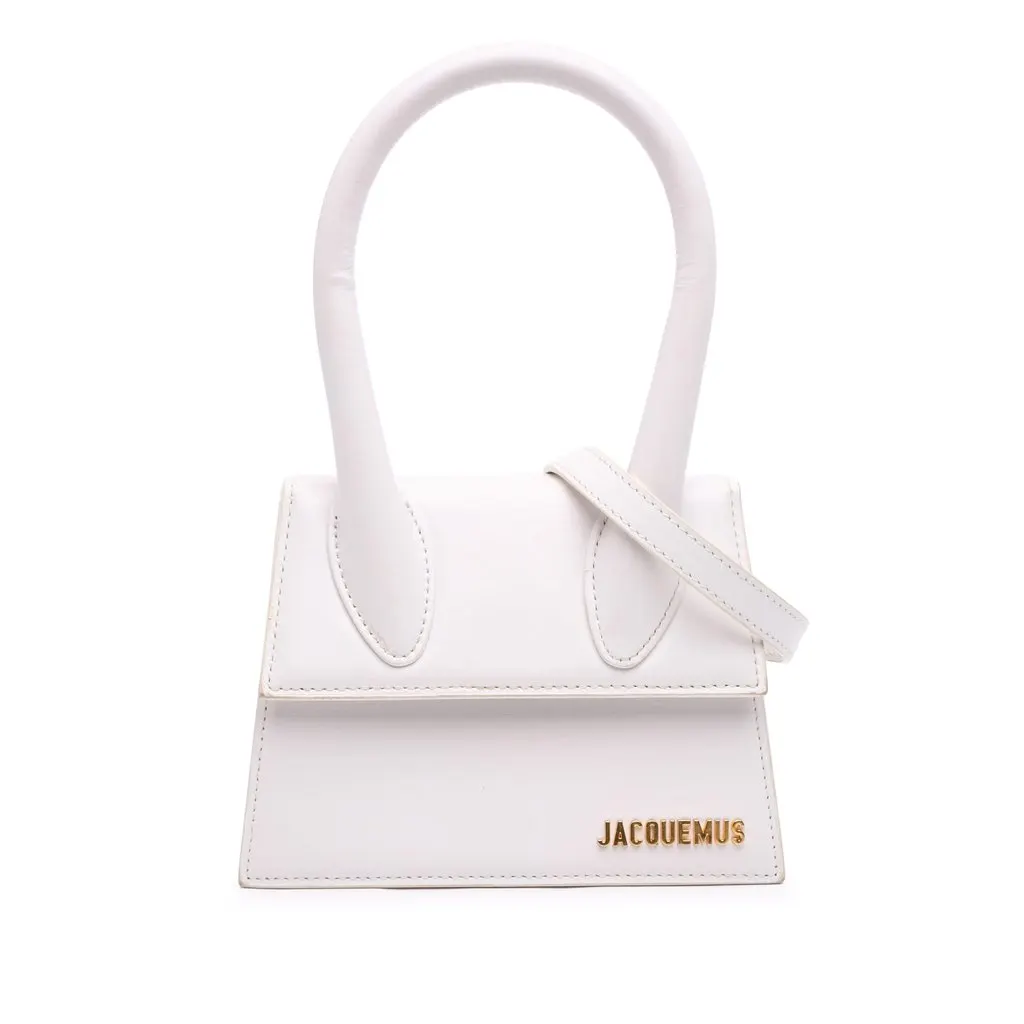 Jacquemus Leather Le Chiquito Moyen White Leather Very good - Front View