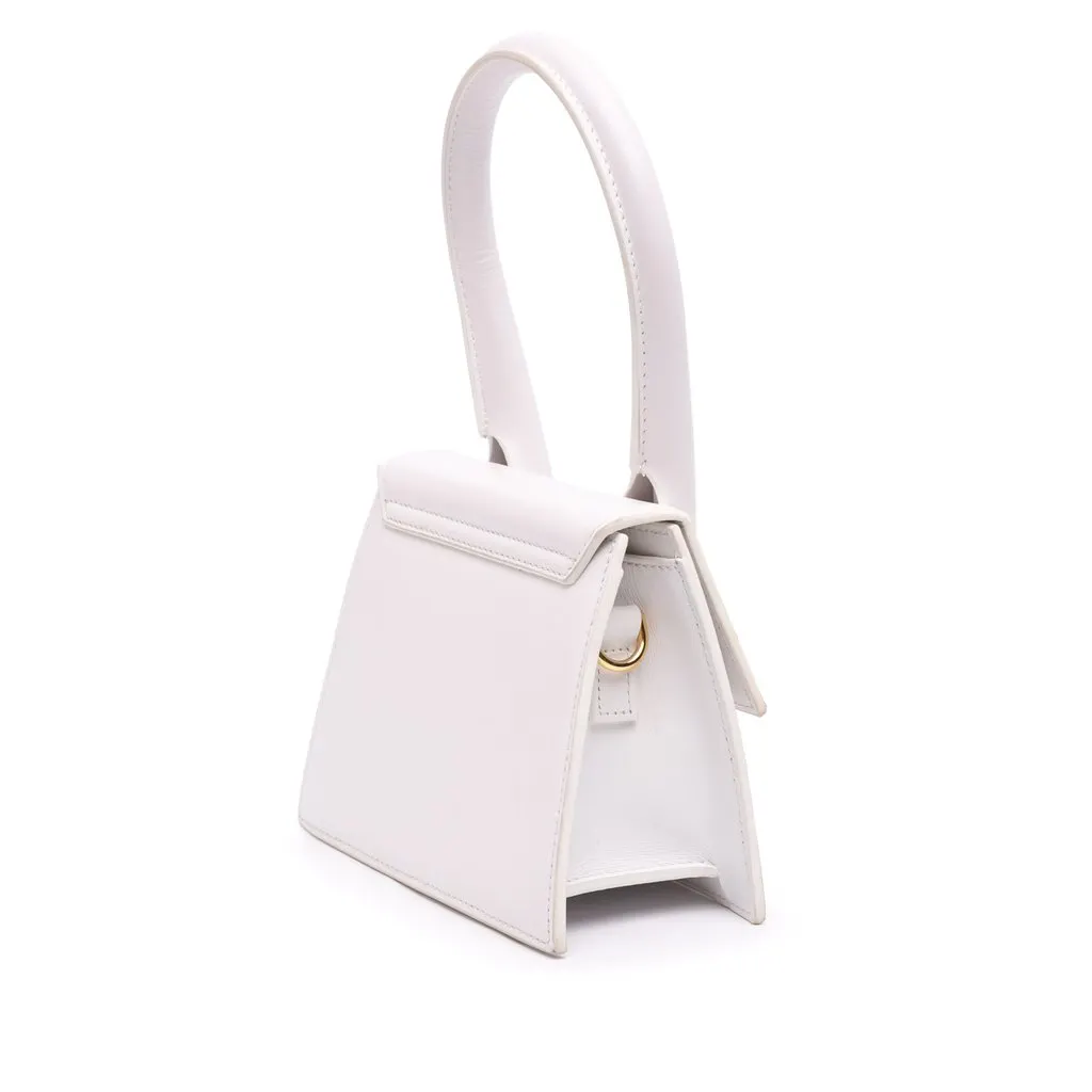 Jacquemus Leather Le Chiquito Moyen White Leather Very good - Back View