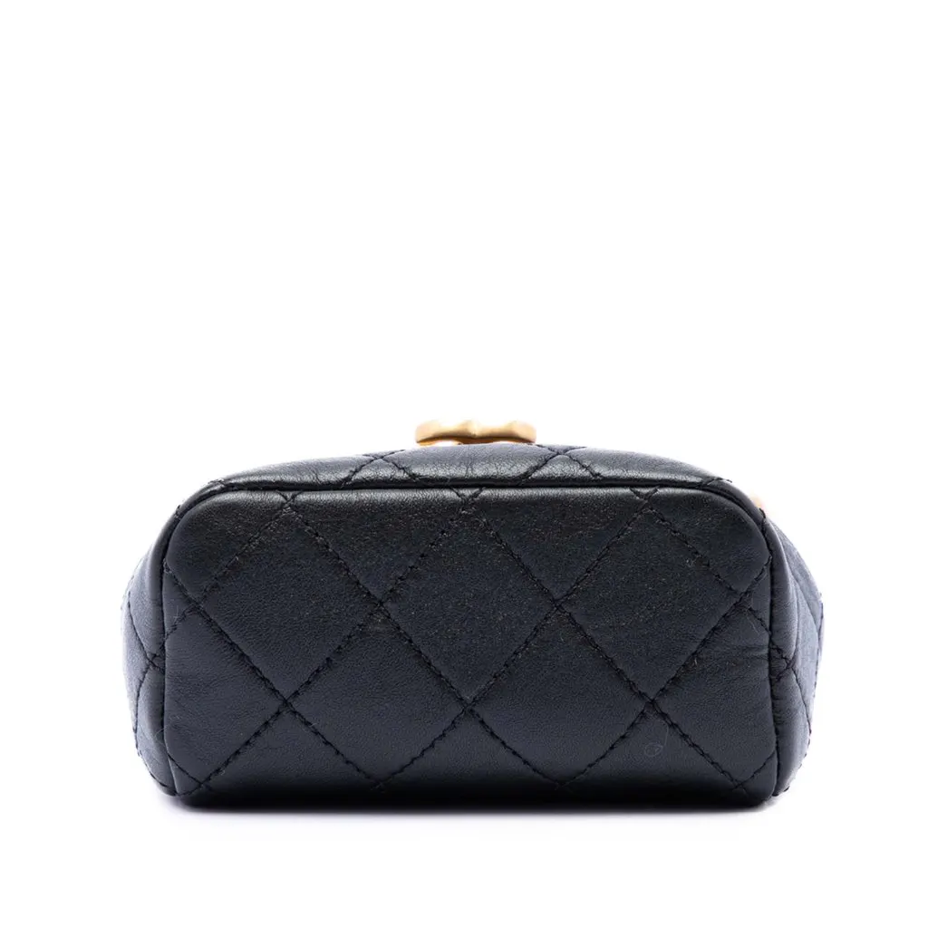 Chanel Micro Quilted Lambskin My Crush Bag Black Leather Very good - Inside View