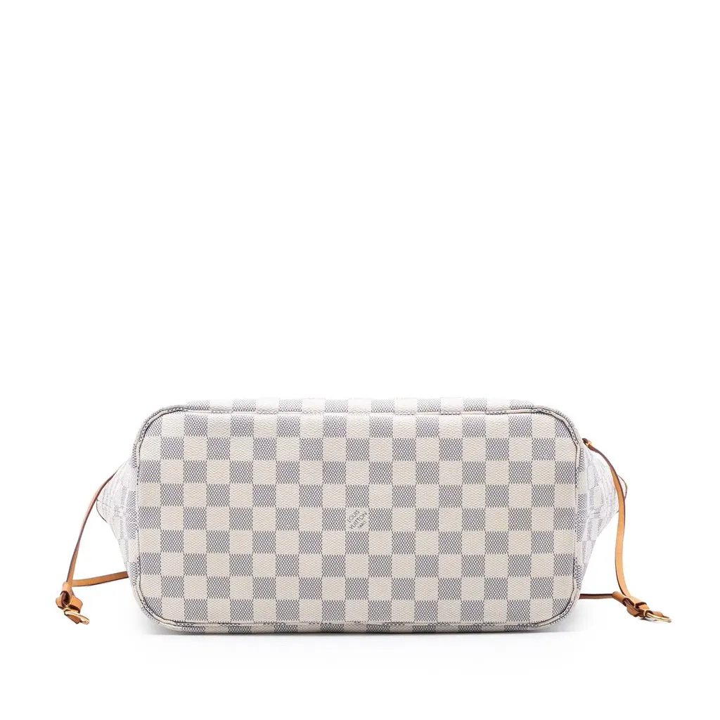 Louis Vuitton Damier Azur Neverfull MM White Very good - Inside View
