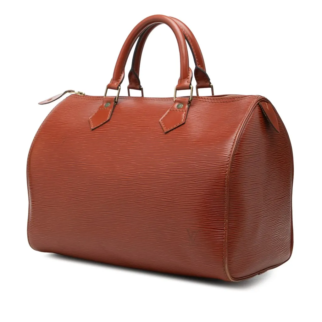 Louis Vuitton Epi Speedy 30 Brown Leather Good - Back View