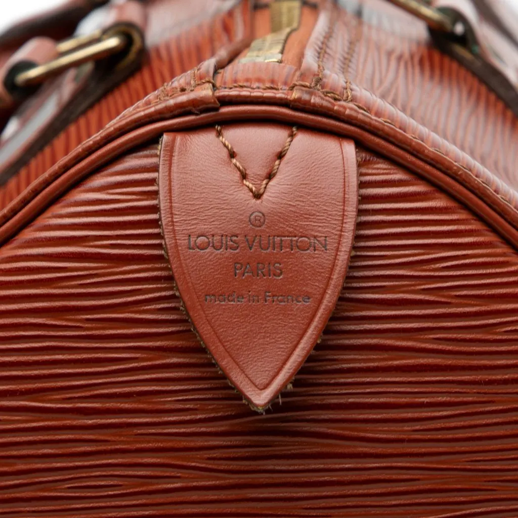 Louis Vuitton Epi Speedy 30 Brown Leather Good - Box View