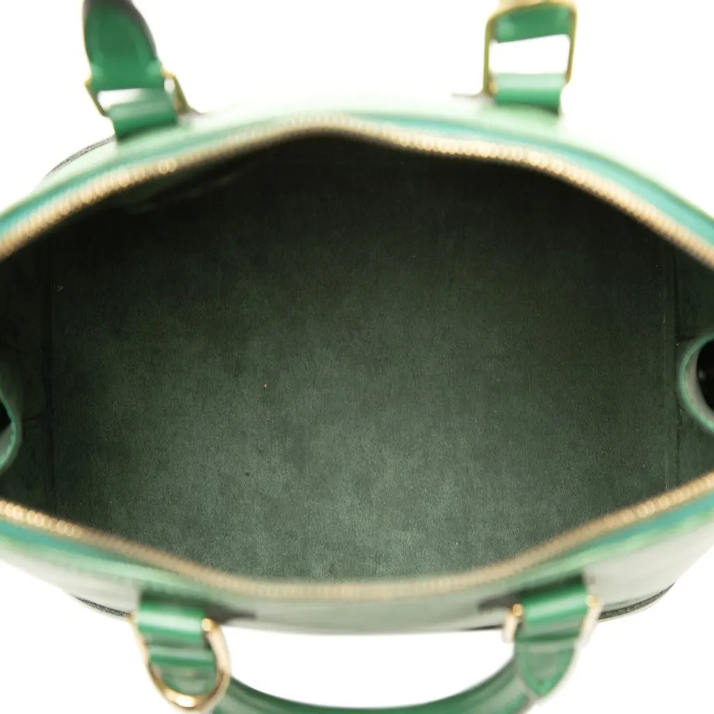 Louis Vuitton Epi Alma PM Green Leather Very good - Model View
