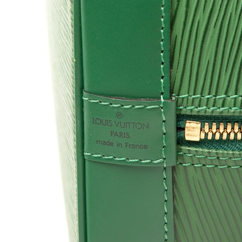Louis Vuitton Epi Alma PM Green Leather Very good - Box View