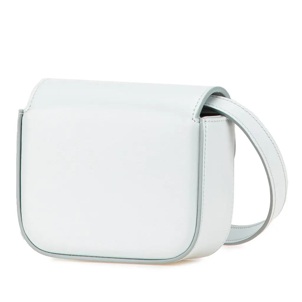 Celine Mini Calfskin Claude Crossbody Blue Leather Very good - Back View
