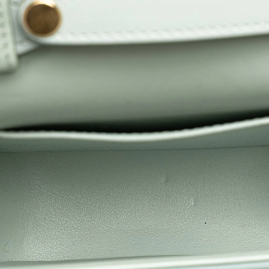 Celine Mini Calfskin Claude Crossbody Blue Leather Very good - Model View