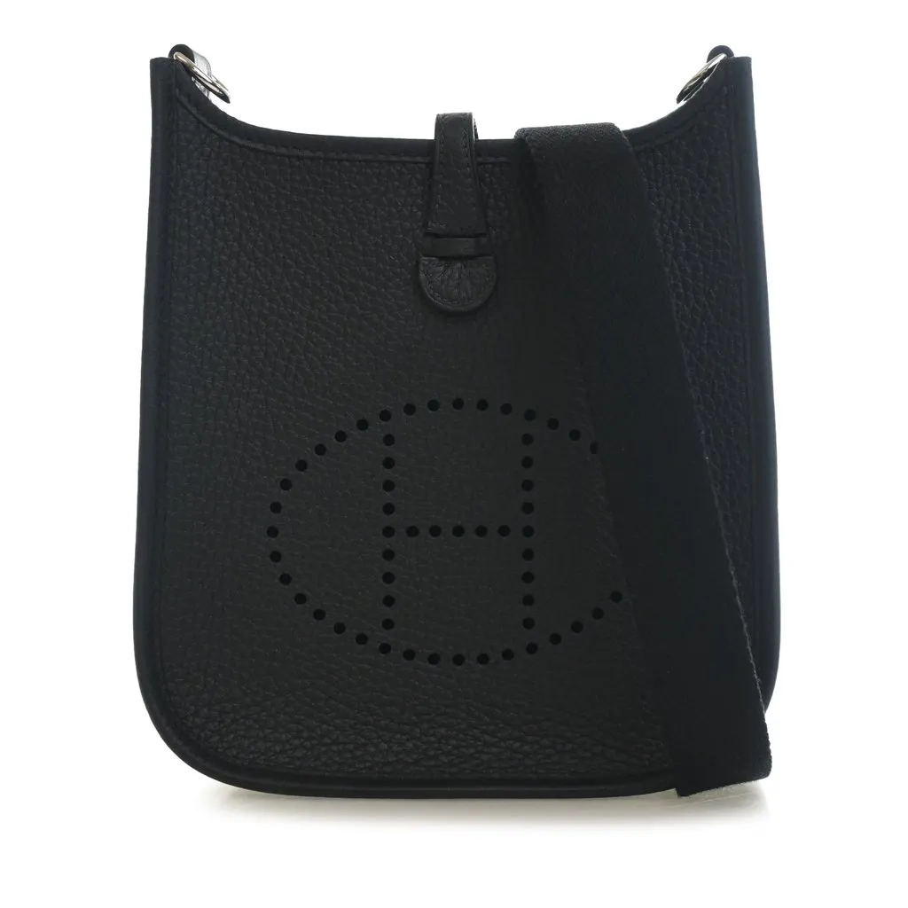 Hermès Clemence Evelyne I 16 Amazone Black Leather Very good - Front View