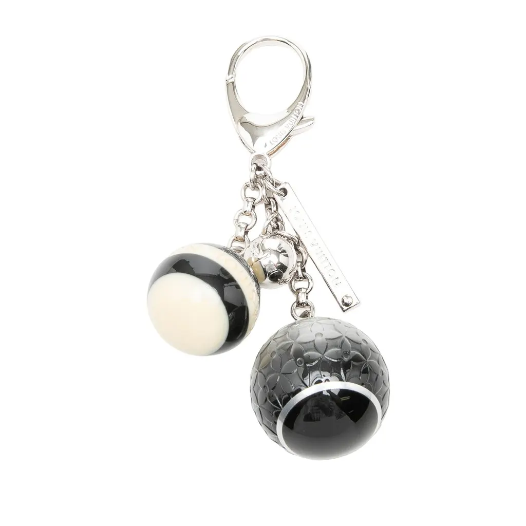 Louis Vuitton Resin Mini Lin Croisette Ball Bag Charm Black Plastic Very good - Back View