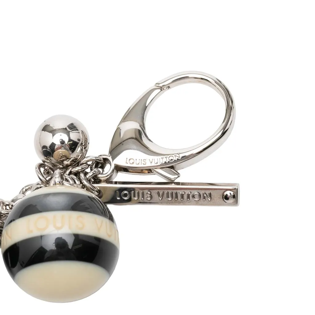 Louis Vuitton Resin Mini Lin Croisette Ball Bag Charm Black Plastic Very good - Model View