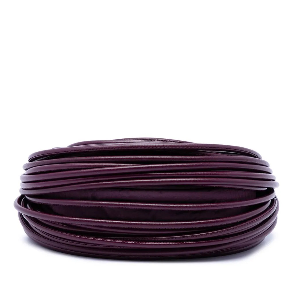 Bottega Veneta Mini Nappa Tubular Double Knot Bag Purple Leather Very good - Inside View