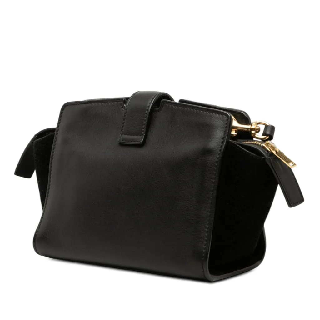Saint Laurent Toy Leather Monogram Cabas Black Leather Very good - Back View