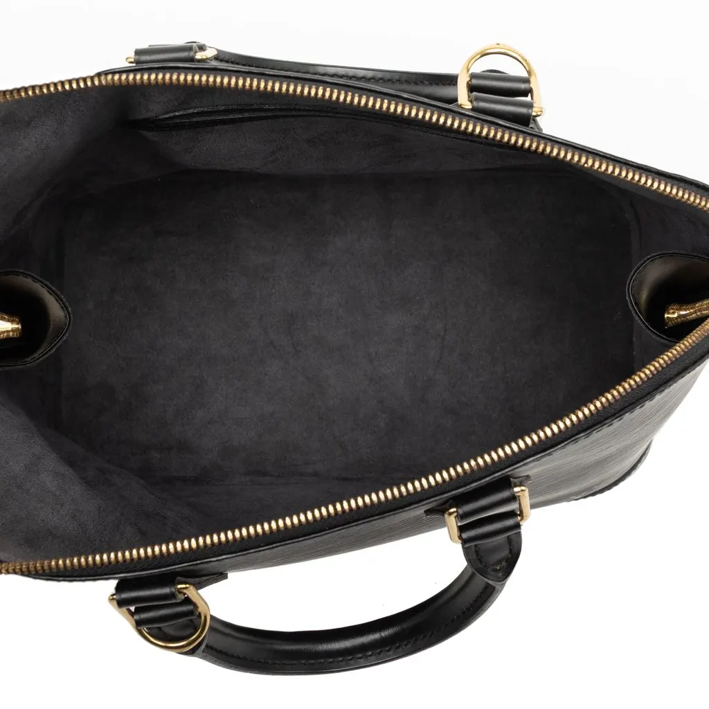 Louis Vuitton Epi Alma PM Black Leather Very good - Model View