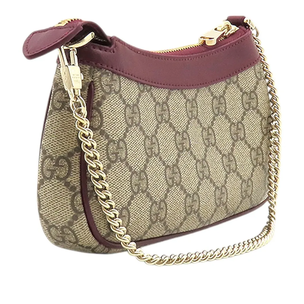 Gucci Mini GG Supreme Panda Ophidia Shoulder Bag Beige Very good - Back View