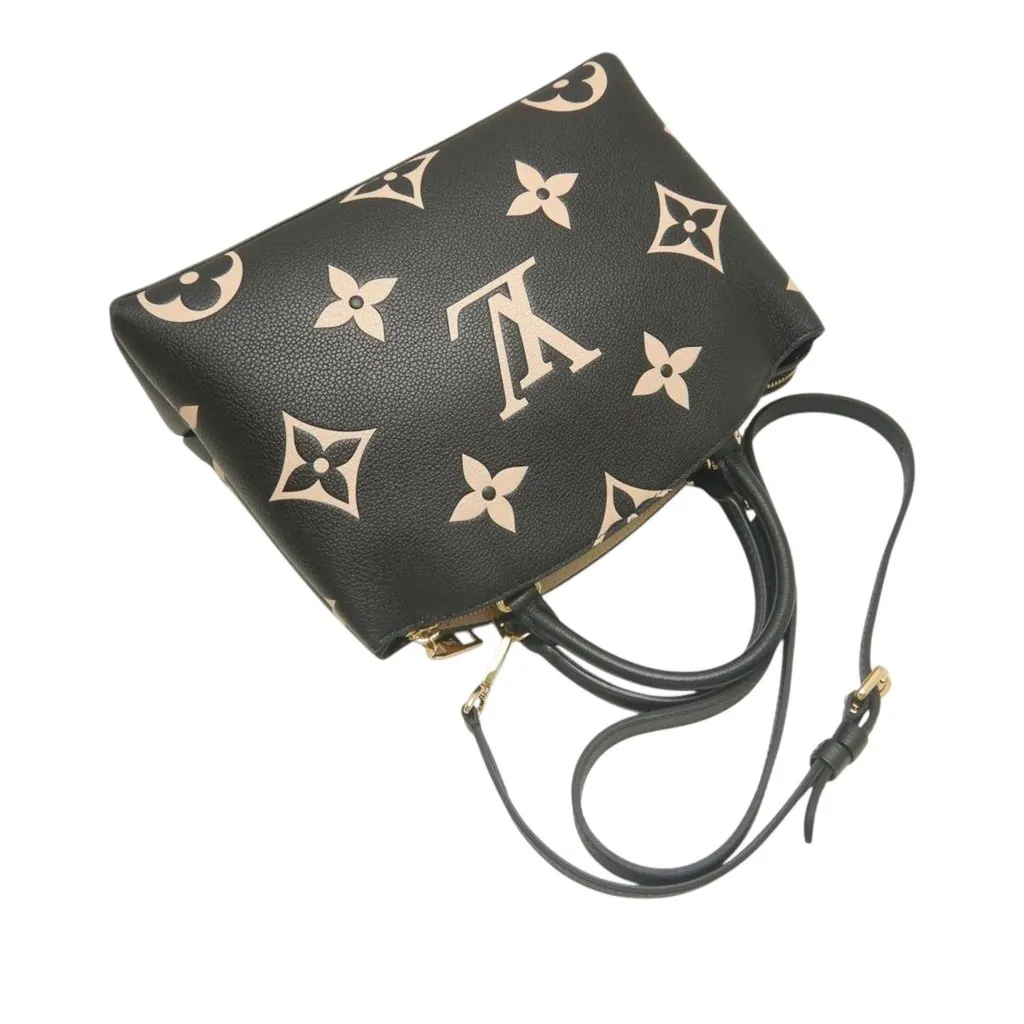 Louis Vuitton Bicolor Monogram Empreinte Giant Petit Palais Black Leather Very good - Inside View