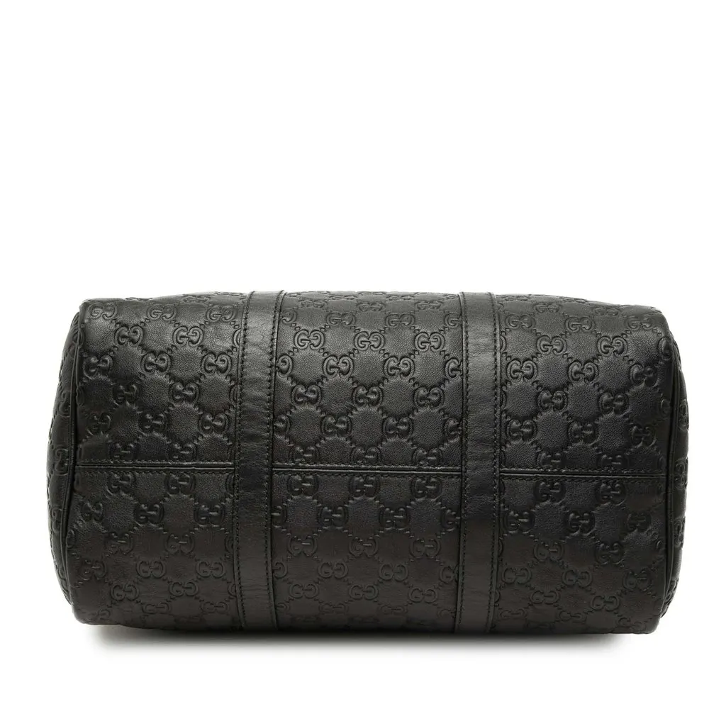 Gucci Medium Guccissima Joy Boston Bag Black Leather Very good - Inside View