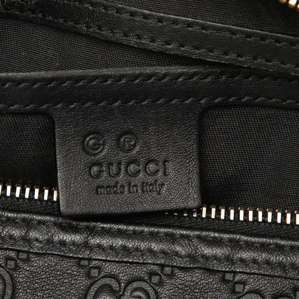 Gucci Medium Guccissima Joy Boston Bag Black Leather Very good - Box View