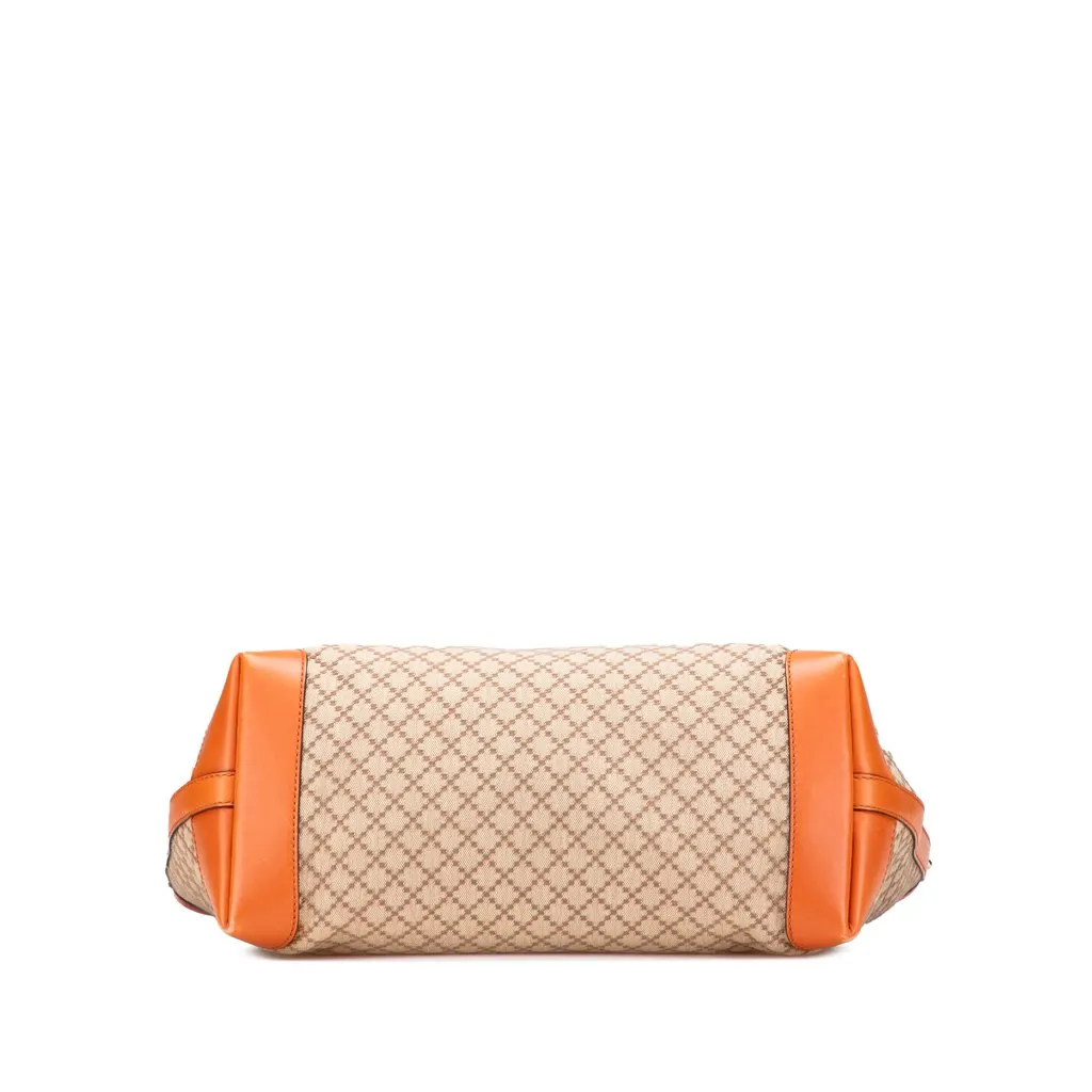 Gucci Medium Diamante Canvas Craft Tote Beige Very good - Inside View